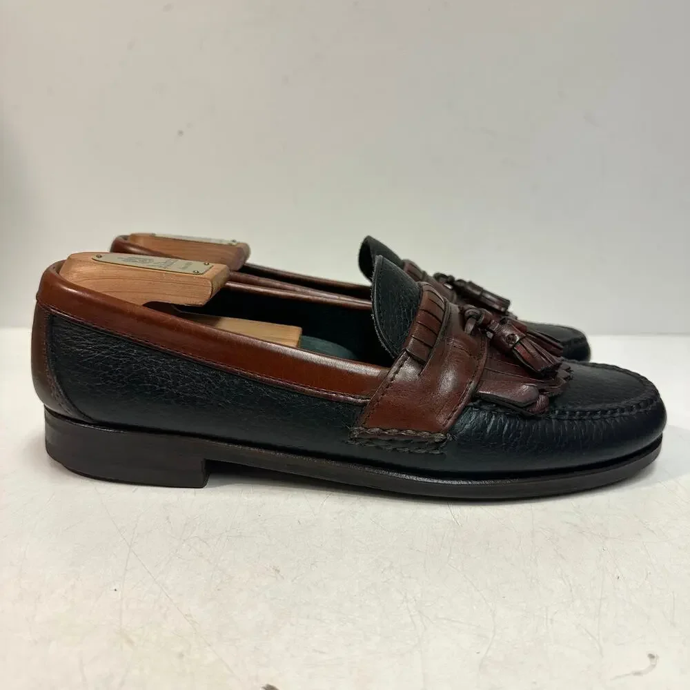 NEW HEELS Rancourt & Co x H S Trask Handsewn Tassel Kiltie Loafer Moc USA 10 D